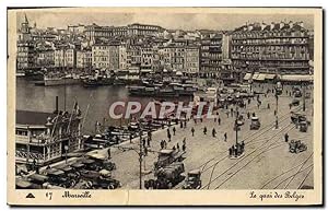 Carte Postale Ancienne Marseille Le quai des Belges