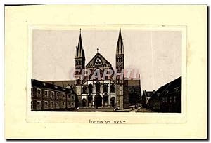 Carte Postale Ancienne Eglise St Remy Reims