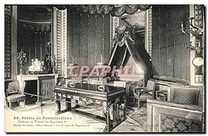 Carte Postale Ancienne Palais De Fontainebleau Cabinet de travail de Napoleon 1er