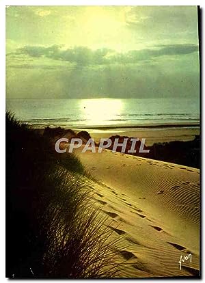 Carte Postale Moderne Couleurs et Lumiere de France Coucher de soleil au bord de l'ocean