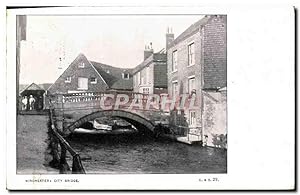 Carte Postale Ancienne Winchester City Bridge