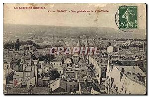 Carte Postale Ancienne La Lorraine Illustree Nancy vue générale Sur La Ville Vieille