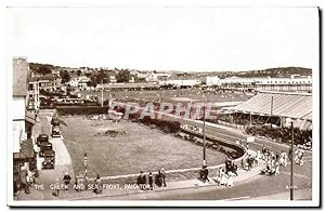Carte Postale Ancienne The Green And Sea Front Paignton