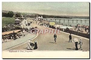 Carte Postale Ancienne Esplanade & Pier Paignton