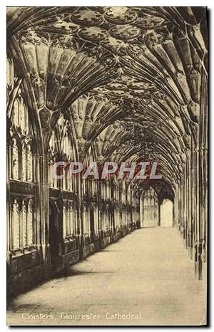 Carte Postale Ancienne Cloisters Gloucester Cathedral