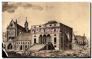 Carte Postale Ancienne Abbaye de Royaumont Asnieres sur Oise Eglise Palais abbatial