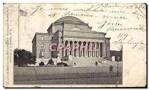Carte Postale Ancienne Columbia College Library Morningside Heights NY