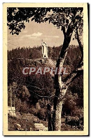 Carte Postale Ancienne Les Houches Le Christ Roi du Mont Blanc de G Serraz dans la forêt de Coupeau