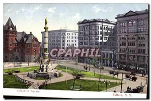 Carte Postale Ancienne Lafayette Square Buffalo