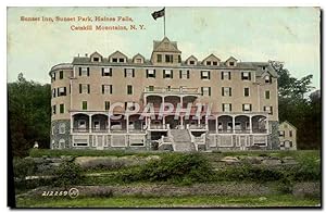 Carte Postale Ancienne Sunset Inn Sunset Park Haines falls Catskill Mountains
