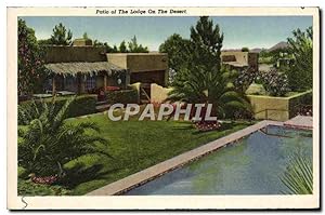 Carte Postale Ancienne Patio Of The Lodge On The Desert Bird's eye view of Tucson