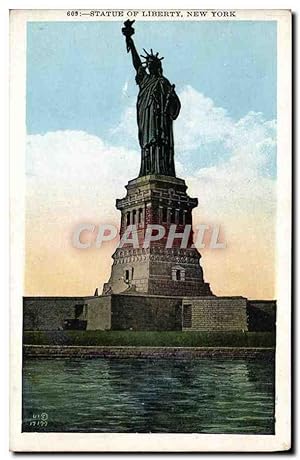 Carte Postale Ancienne Statue Of Liberty New York