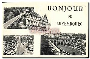 Carte Postale Ancienne Luxembourg Bonjour