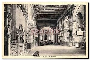 Carte Postale Ancienne Rimini Interno Del Duomo