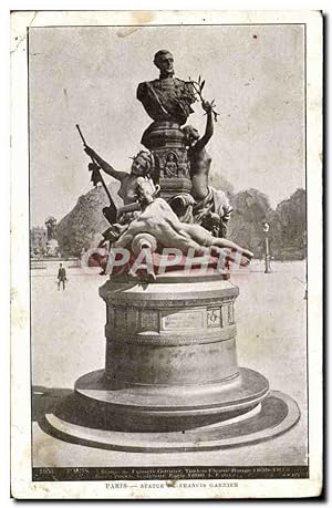 Carte Postale Ancienne Paris Statue Francis Garnier