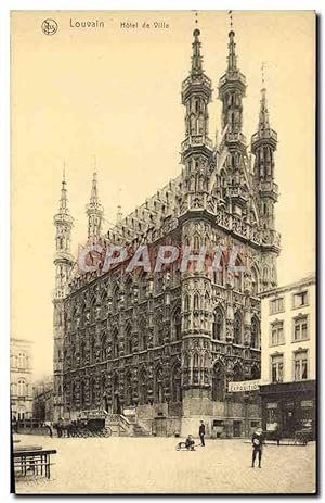Carte Postale Ancienne Louvain Hôtel de Ville