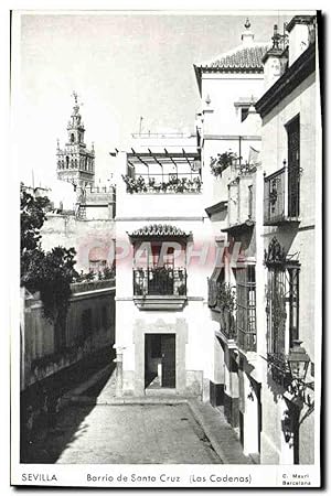 Carte Postale Ancienne Sevilla Barrio De Santa Cruz Las Cadenas