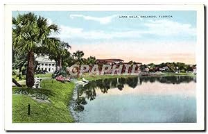 Carte Postale Ancienne Lake Eola Orlando Florida