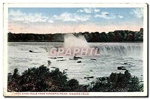Carte Postale Ancienne Shoe Falls From Terrapin Point Niagara Falls