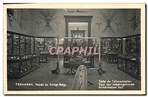 Carte Postale Ancienne Tervueren Musee Du Congo Belge Groupe Salle De l'Alimentation