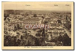 Carte Postale Ancienne Spa Panorama vu D'annette Et Lubin