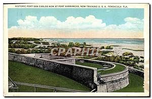 Carte Postale Ancienne Historic Fort San Carlos Now At Fort Barancas Now Training U S a Pensacola...
