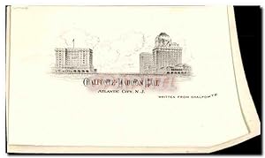 Carte Postale Ancienne Atlantic City Chalfonte Haddon Hall
