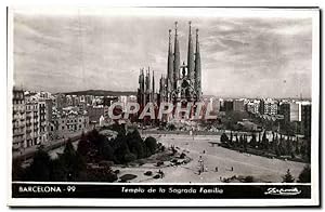 Carte Postale Ancienne Barcelona Templo De La Sagrada Familia