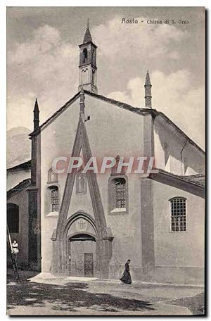 Carte Postale Ancienne Aosta Chiesa di S Orso