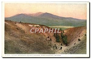Carte Postale Ancienne Arizona Sunset Mountain Extinct Volcano Near Flagstaff