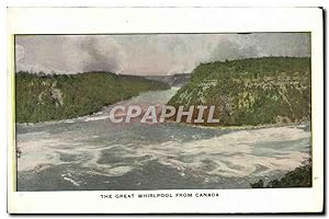 Carte Postale Ancienne The Great Whirlpool From Canada Niagara FAlls