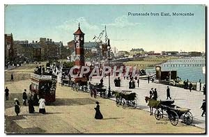Carte Postale Ancienne Promenade From East Morecambe