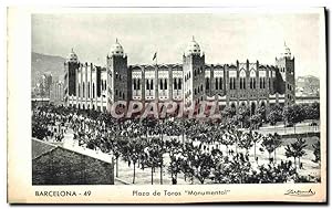 Carte Postale Ancienne Barcelona Plaza De Toros Monumental