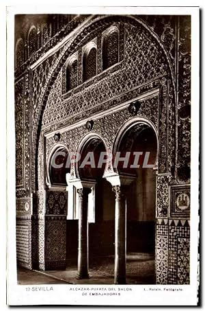 Carte Postale Ancienne Sevilla Alcazar Puerta del Salon de Embajadores