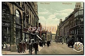Carte Postale Ancienne New Street Birmingham