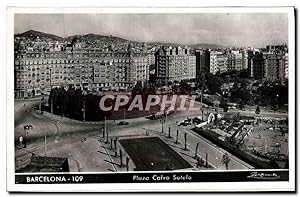Carte Postale Ancienne Barcelona Plaza Calvo Solelo
