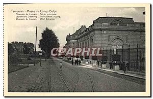 Carte Postale Ancienne Tervueren Musee Du Congo Belge Chaussee De Louvain Entrée Principale