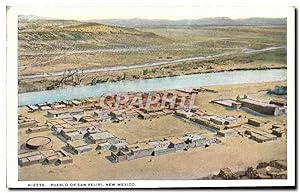 Carte Postale Ancienne Pueblo Of San Felipi New Mexico