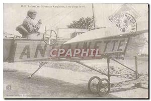 Reproduction Champagne Monoplan antoinette L'aviateur français Hubert Latham