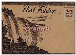 Carte Postale Ancienne Greetings From Niagara Falls