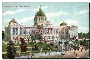 Carte Postale Ancienne Harrisburgh Pa State Capitol