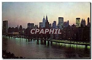 Carte Postale Ancienne New York City View from the Queensboro birdge