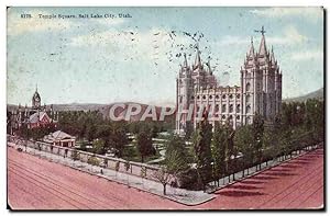 Carte Postale Ancienne Temple Square Salt Lake City Utah