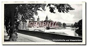 Carte Postale Moderne Hameln an der Weser Blick a Munsterkirche und Weserbrucke
