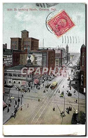 Carte Postale Ancienne St Looking North Omaha Neb