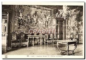 Carte Postale Ancienne Pau Château Henri IV Salon d'attente