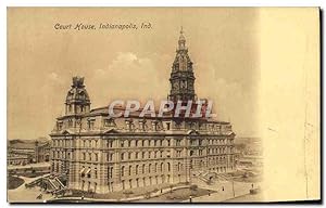 Carte Postale Ancienne Court House Indianapolis Ind