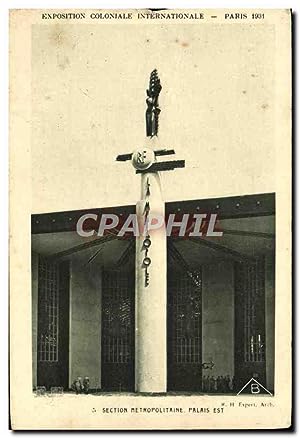 Carte Postale Ancienne Paris Exposition coloniale internationale 1931 Section metropolitaine Pala...