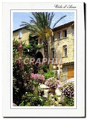 Carte Postale Moderne Un Village Provencal en Fleurs Provence