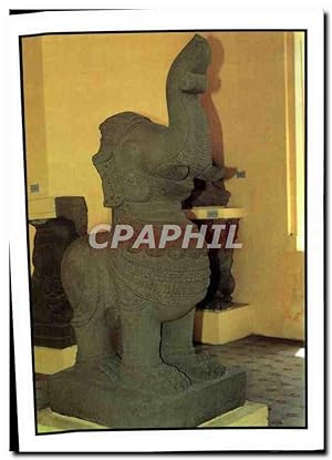 Carte Postale Moderne Bao Tangdieu Khac Cham Lion Elephant Gajasimba Vietnam